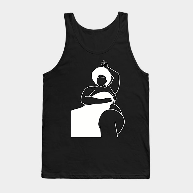 Body lines four - white Tank Top by Tommymull Art 